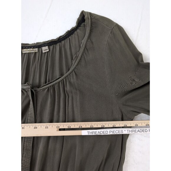 Anthropologie Holding Horses Ocala Dress Womens 10 Green Western Minimalist Boho - Picture 13 of 13